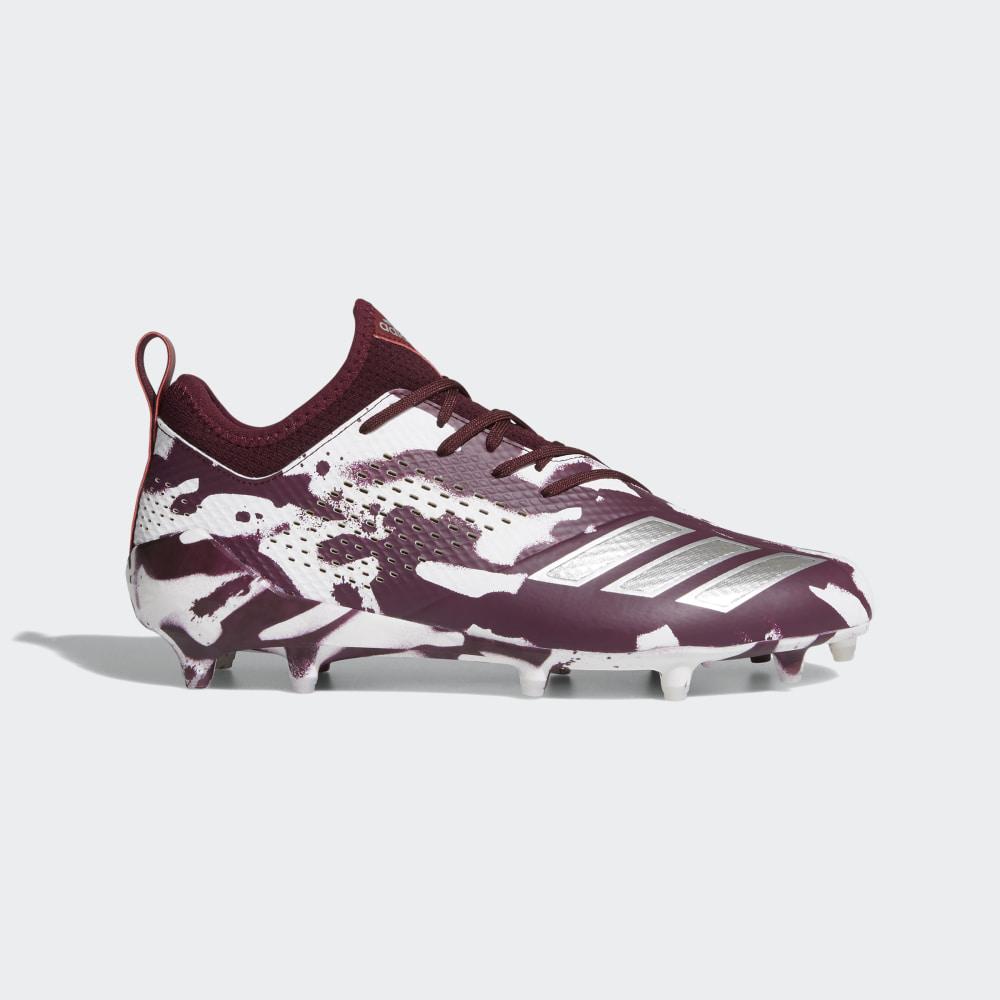 Ghete Fotbal Adidas adizero Tagged Barbati Romania - Visinii/Argintii Metal/Albi DB0626